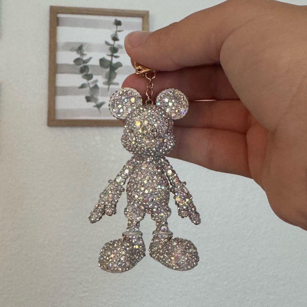 Baublebar Rhinestone Mickey Mouse bag charm - EUC